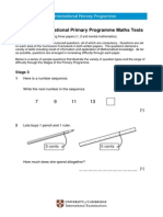 Maths Sample