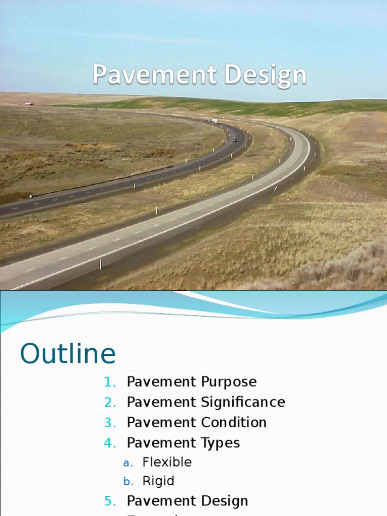 Highway Pavement Design Overview | PDF | Road Surface | Strength Of ...