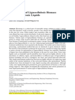 2013 Pretreatment of Lignocellulosic Biomass Using Green Ionic Liquids