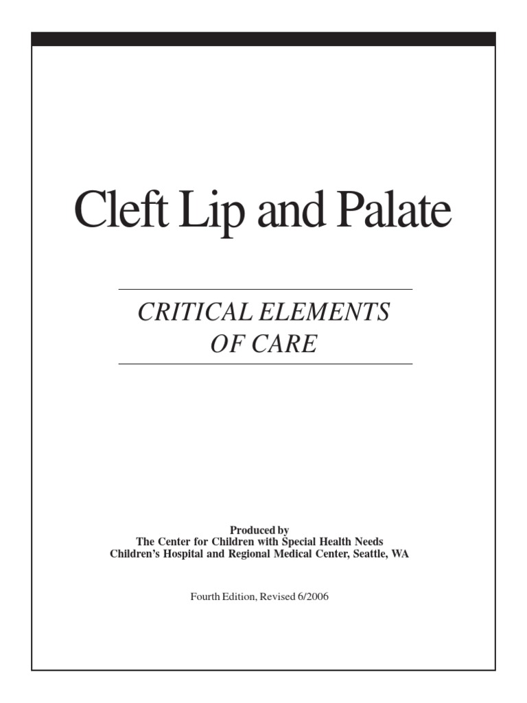 Cleft Lip and Palate PDF | PDF | Medicine | Clinical Medicine
