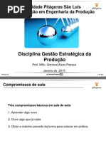 Gestão Estratégica da Produção