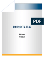 TR-42 Activity and Standards Updates