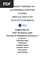 Download A project report on indian automobile industry by Siraj Siddiqui SN25291834 doc pdf
