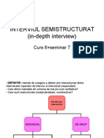 Interviul Semistructurat