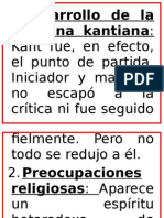 Desarrollo de La Doctrina Kantiana