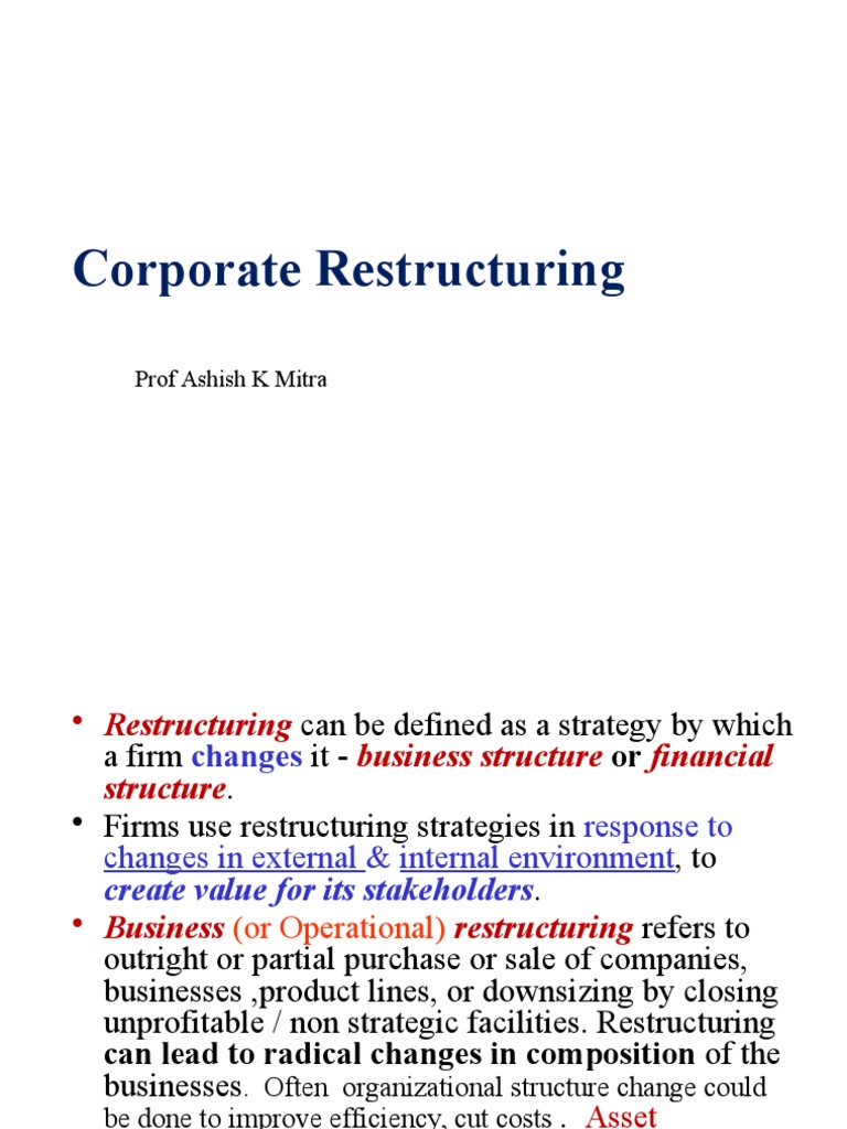 Corporate Restructuring 2014 Takeover Mergers And Acquisitions