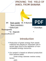 Improving The Yield of Bioethanol From Banana Peels