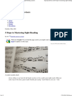 How To Sight-Read Music - 5 Steps To Mastering Sight-Reading - Jazzadvice