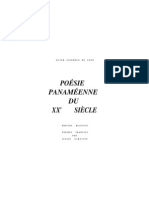 Introducción al libro de  "POÉSIE PANAMÉENNE DU XXe SIÈCLE" de Olver Gilberto de León