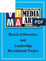 VPMA Foundation Board of Directors Recruitment & Leadership Packet