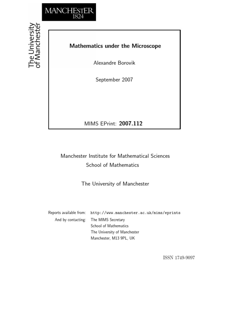 Borovik - Math Under The Microscope Book PDF | PDF | Meme