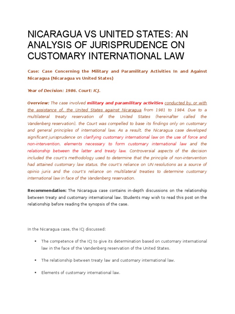 Nicaragua case state responsibility image
