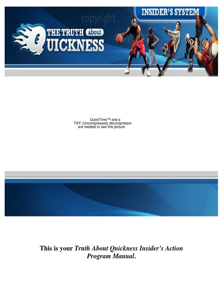 Truth About Quickness 2.0 Training Manual PDF Weight Training