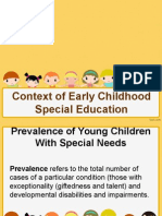 Context of Early Childhood Special Education