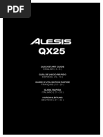 Manual Alesis Qx25 Quickstart Guide Revb