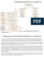 Desarrollo Del Pensamiento Matematico y Su Didáctica