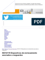 ISO14119 Dispositivos de Enclavamiento Asociados A Resguardos - InfoPLC