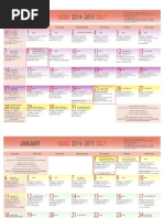 2014-2015 Liturgical Calendar - Year B