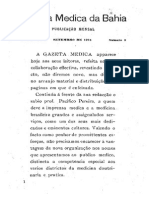 Algumas Notas Para o Estudo Da Fauna Cadavérica Da Bahia - Oscar Freire (Parte I)