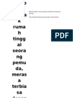 Betapa Banyak Rumah Tinggal Seorang Pemuda