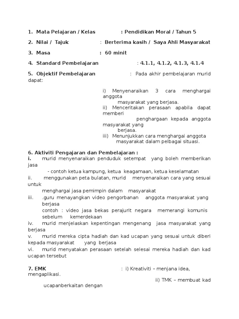 Contoh Penghargaan Pdf
