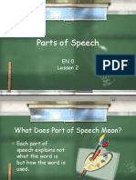 Lesson 2 Parts of Speech