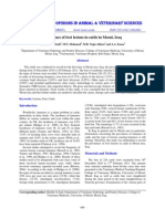 Research Opinions in Animal & Veterinary Sciences: Prevalence of Foot Lesions in Cattle in Mosul, Iraq