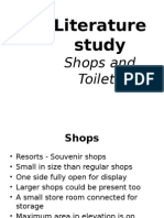 Literature study on shop layouts and toilet design guidelines