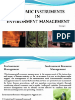 Economic Instruments for Env Mgmt