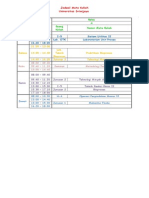 Jadwal Mata Kuliah Teknik Kimia UNSRI Semester 6 2015