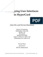 Prototyping User Interfaces in Hypercard: Alan Dix and Devina Ramduny