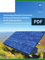 Standardized Baseline Assessment for Rural Off-Grid Electrification in SSA, 11-2013