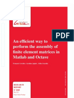 An Efficient Way To Perform The Assembly of Finite Element Matrices in Matlab and Octave