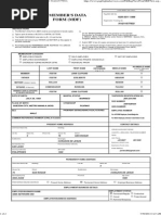 Member's Data Form (MDF) Print (No. 914211577933)