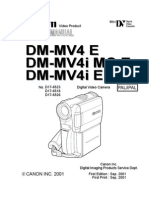 Canon MV4 Mini DV Camcorder Service Manual