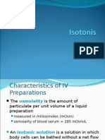 Characteristics of IV Preparations