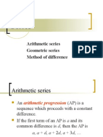 Arithmetic and Geometric Series Formulas