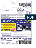 Ryanair Boarding Pass