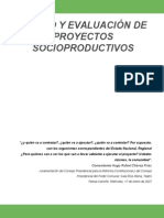 Diseño Y Evaluación de Proyectos Socioproductivos