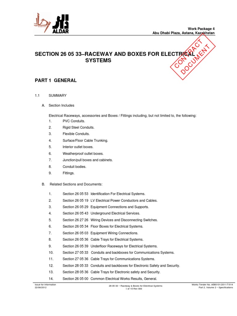 Raceway and Boxes for Electrical Systems | PDF | Electrical Wiring | Cable