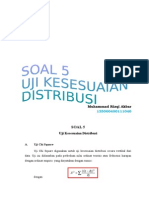 Soal 5 Uji Kesesuaian Distribusi