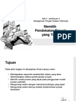 Pert 4 Memilih Pendekatan Proyek Yang Tepat