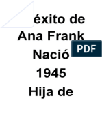 El Éxito de Ana Frank