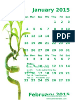 2015 Monthly Calendar Portrait 11