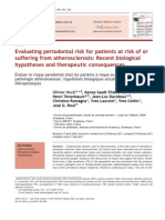 Evaluating Periodontal Risk For Patients at Risk of or Suffering From Atherosclerosis