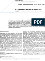 Michael Porter - Towards A Dynamic Theory of Strategy