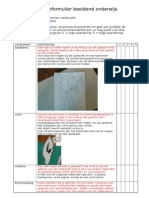 Reflectieformulier Beeldend Onderwijs Kartonnen Constructie