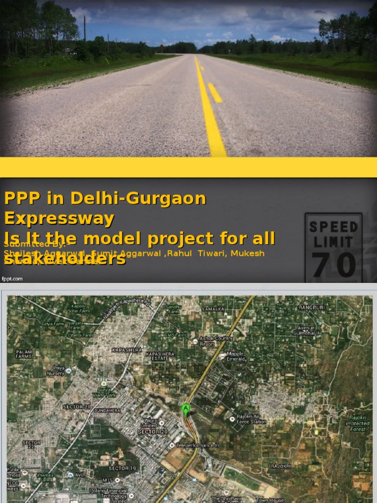Case Study PPP in DelGurgaon Expressway PDF Toll Road Public