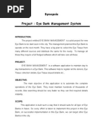 Synopsis Eye Bank Management