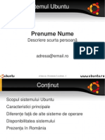 Prezentare Ubuntu